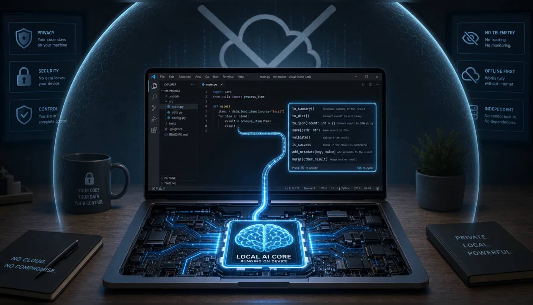 VS Code's GitHub Copilot Chat + LM Studio Local API for Offline Coding